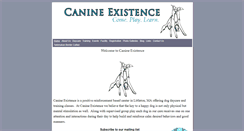 Desktop Screenshot of canineexistence.com