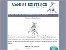 Tablet Screenshot of canineexistence.com